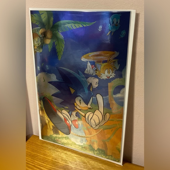 Sonic # 1 Virgin FOIL Variant C2e2 Exclusive LTD 500 Variant Cover = 2 # 1Foils - Picture 9 of 9